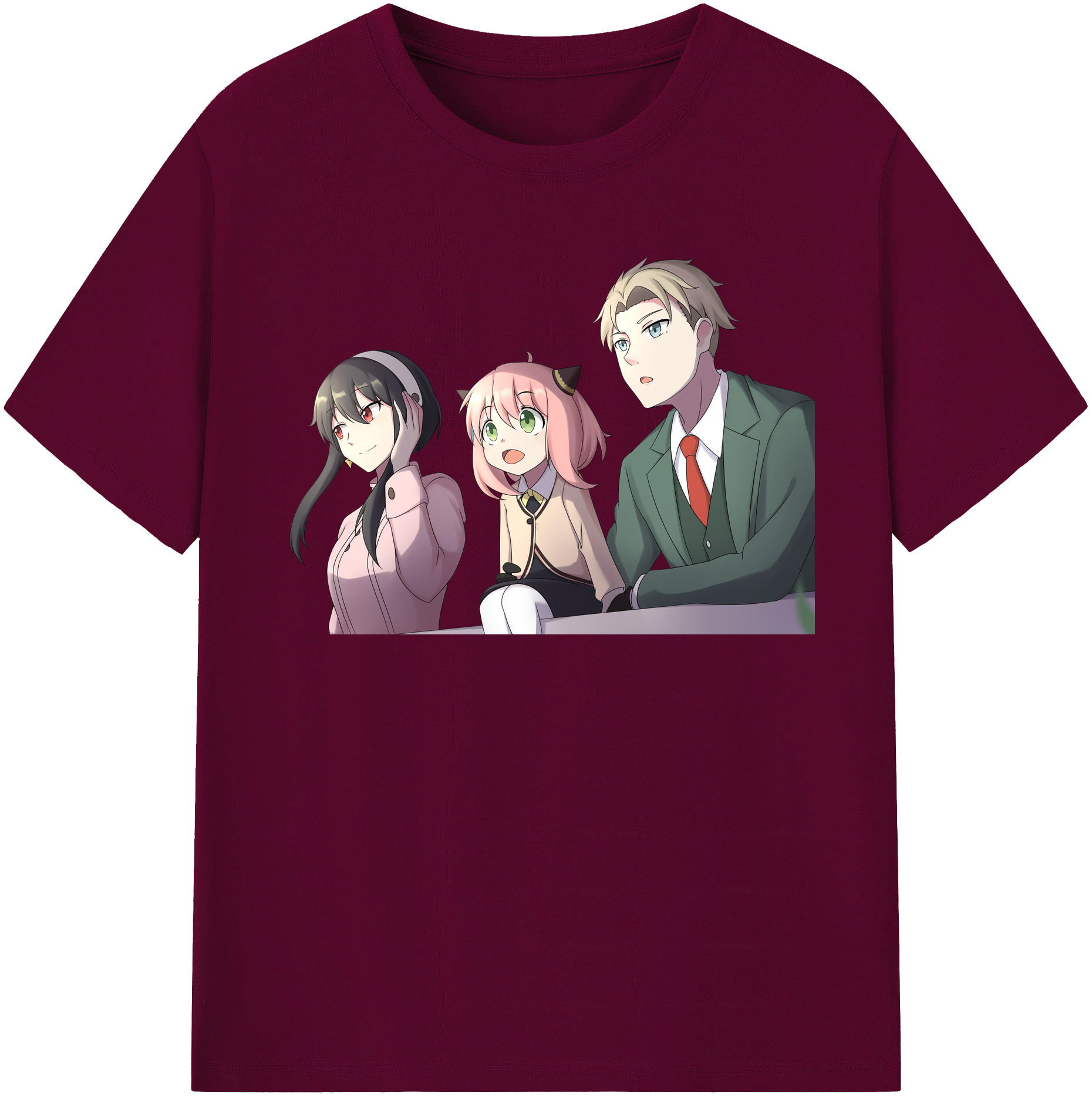 （画像用） SPY×FAMILY间谍家家酒 レディースカジュアルプリントTシャツ（綿100％）